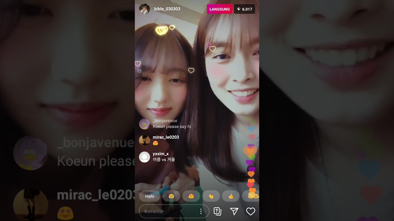 230620 LAMI AND KOEUN INSTAGRAM LIVE ON @BIBLE_030303