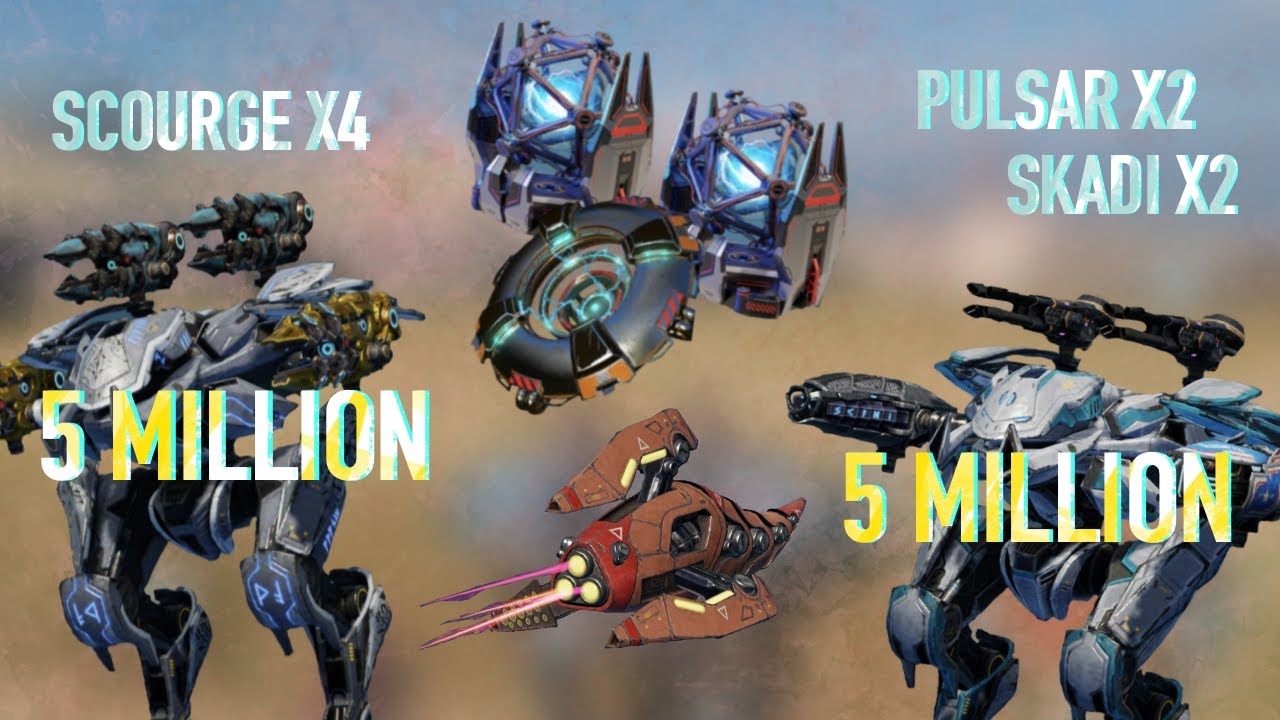 SCOURGE, PULSAR AND SKADI FAFNIR | Featured Setups Series Part 2 | War Robots Gameplay WR