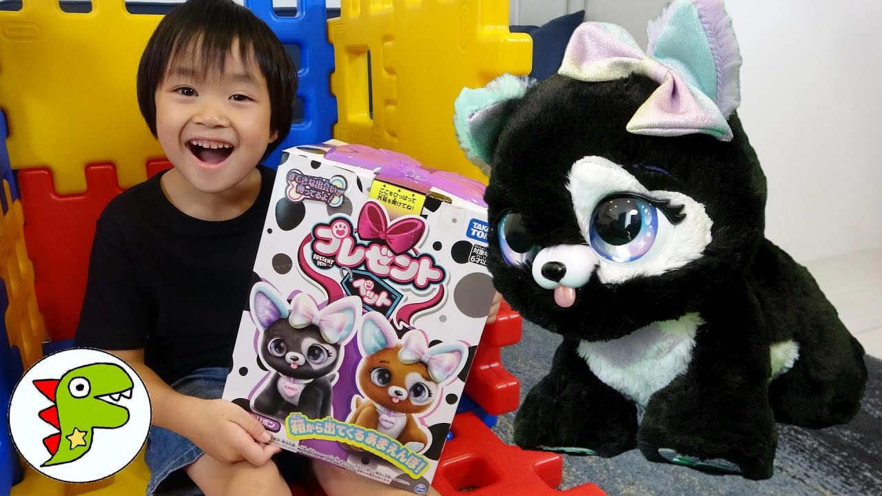 レオくんがプレゼントペットであそぶよ！どんなわんこがでてくるかな？ トイキッズ