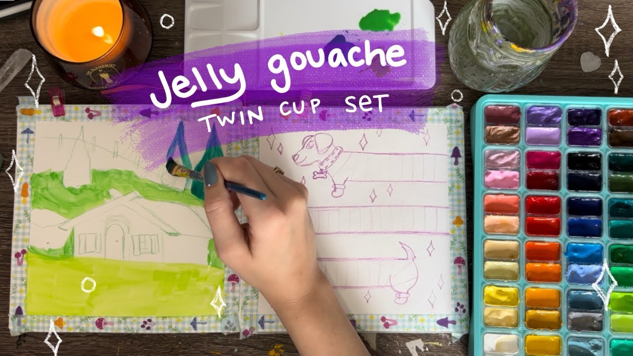 Is this the BEST beginners gouache set? Unboxing Miya Himi Twin Cup Gouache Paint 🎨