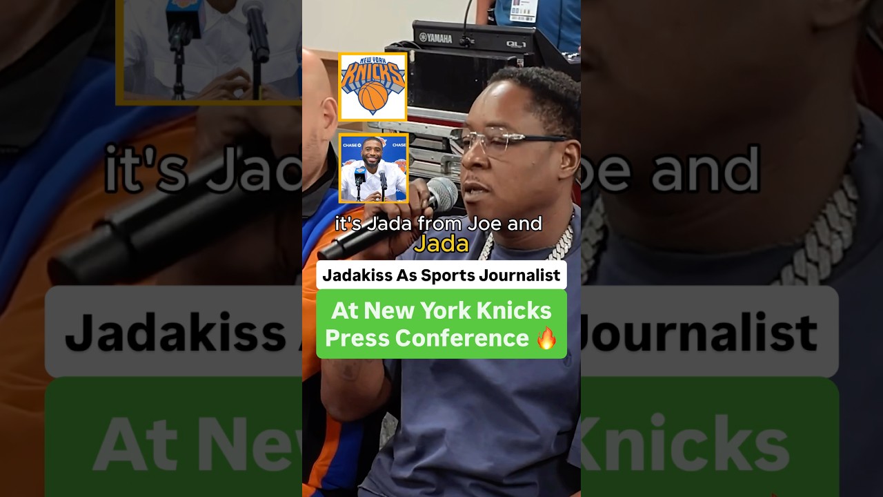 Jadakiss As Sports Journalist At New York Knicks Press Conference 🔥