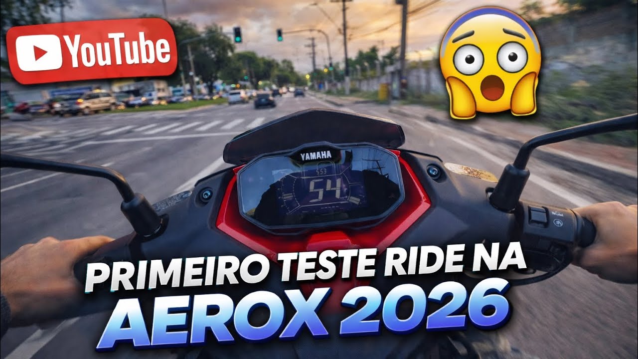 PRIMEIRO TESTE RIDE NA AEROX 2026