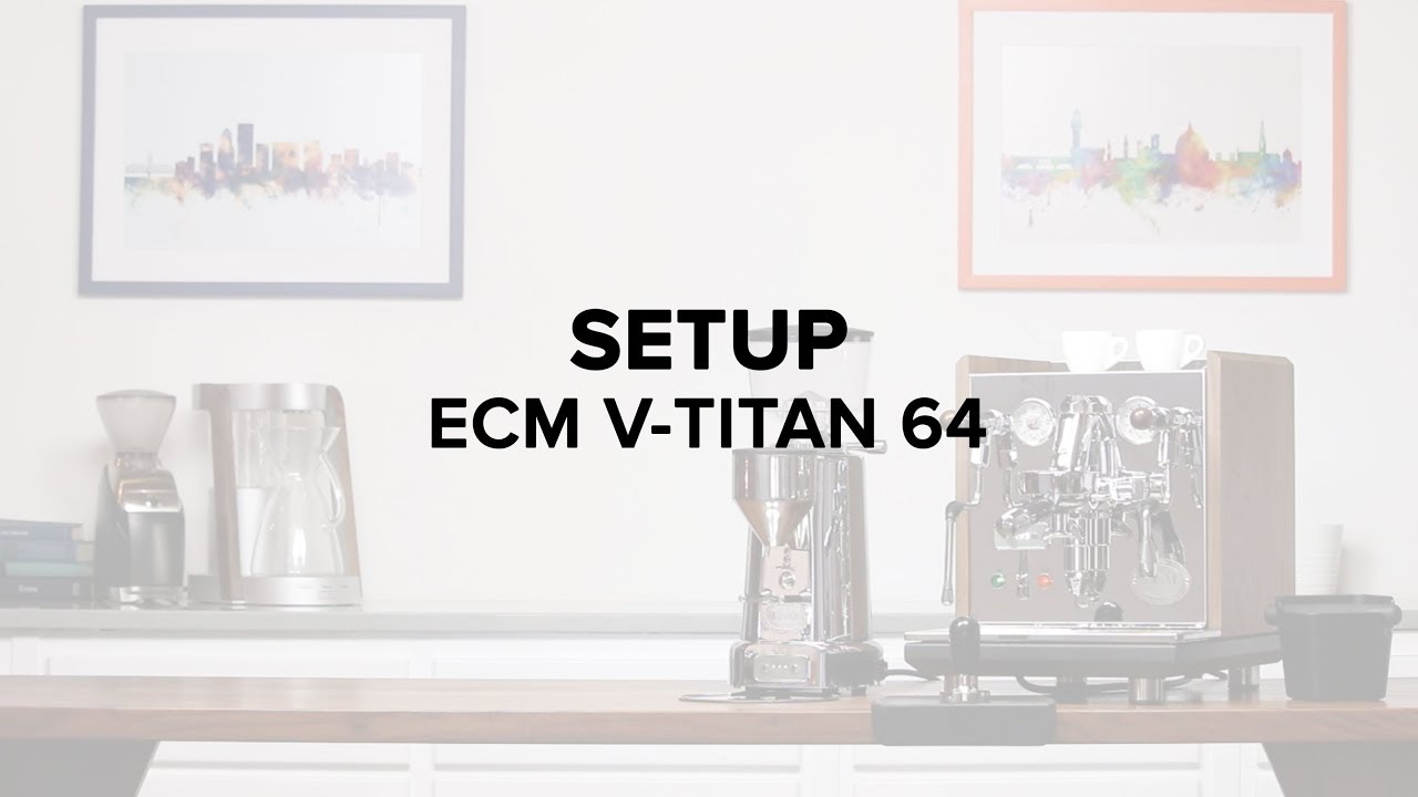 ECM V-Titan 64 Espresso Grinder Setup