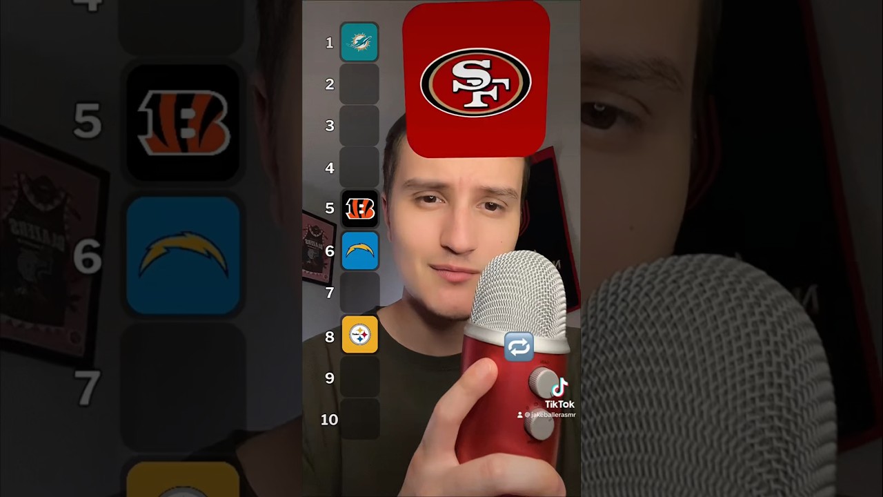 Blind Ranking NFL Football Teams ( ASMR ) 