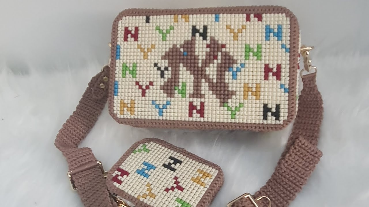 Mẫu15:Hướng dẫn ráp túi NY túi thêu chữ thập mẫu đeo chéo #handmade #bag