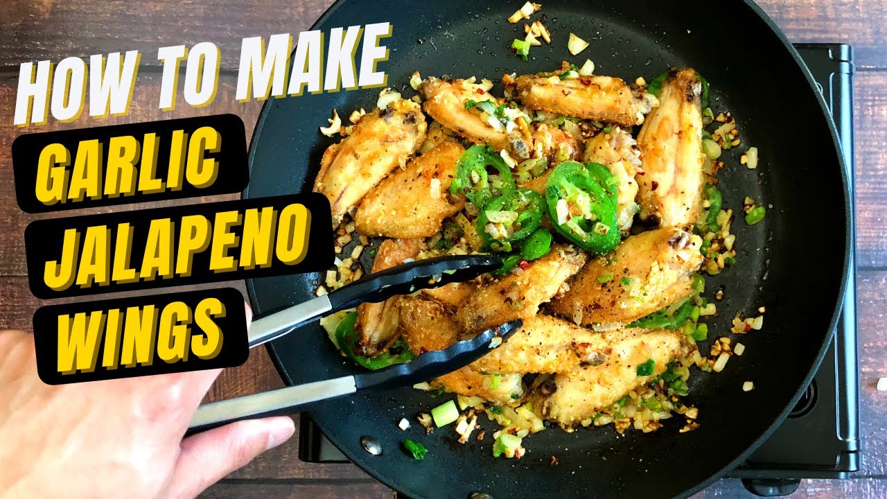 How to Make Garlic Jalapeno Chicken Wings w/ Sriracha Mayo Dip