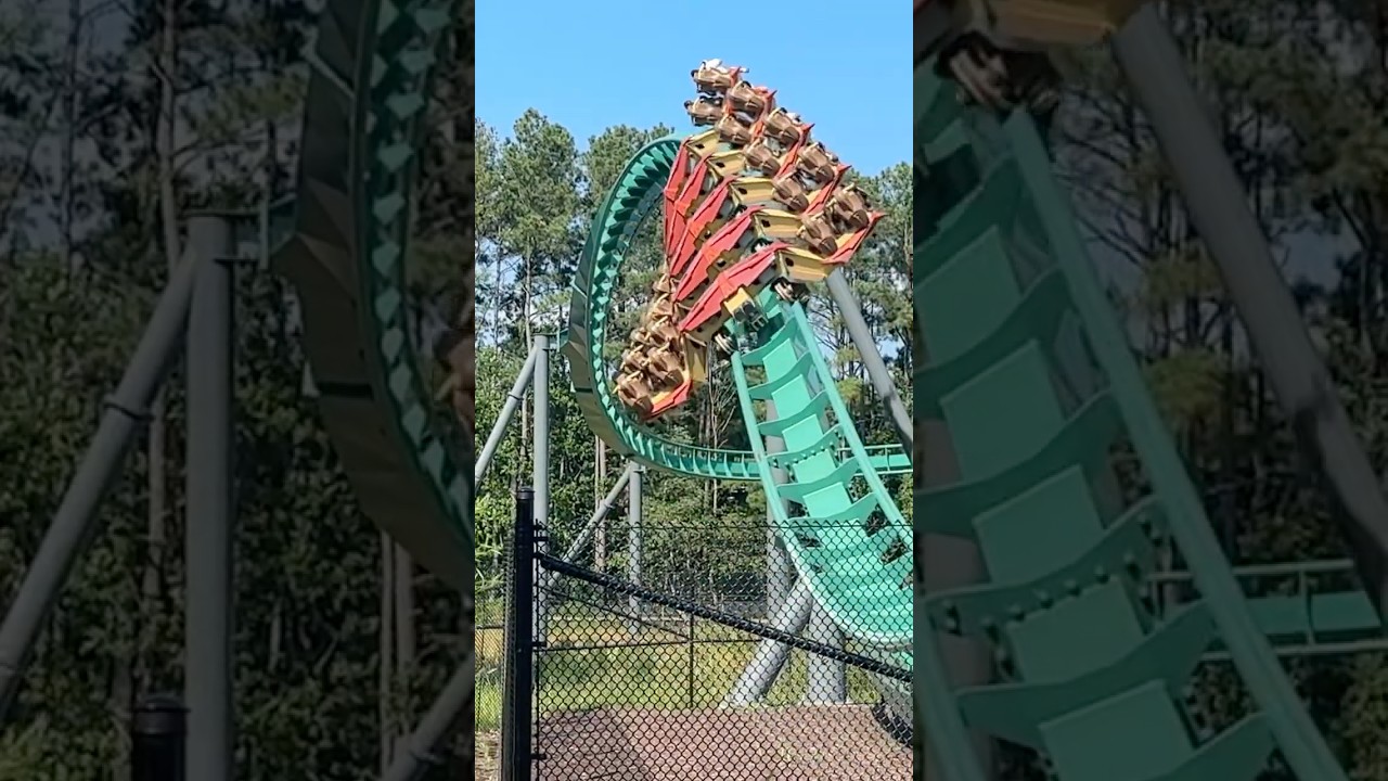 Obligatory Wing Coaster Slow Roll | Rapterra, Kings Dominion
