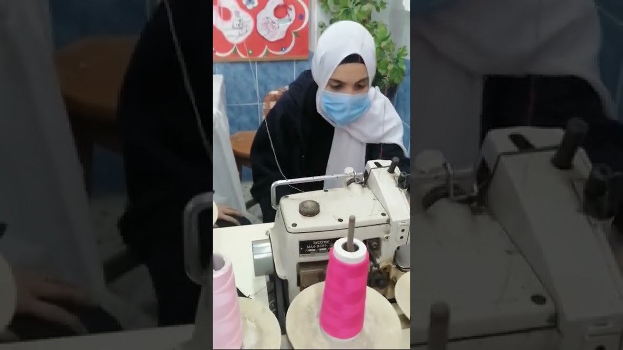 توثيق الوحدة السادسة لماكينة الأوفر لوك (  ٣_٥ فتلة) للصف الأول تخصص ملابس جدارات