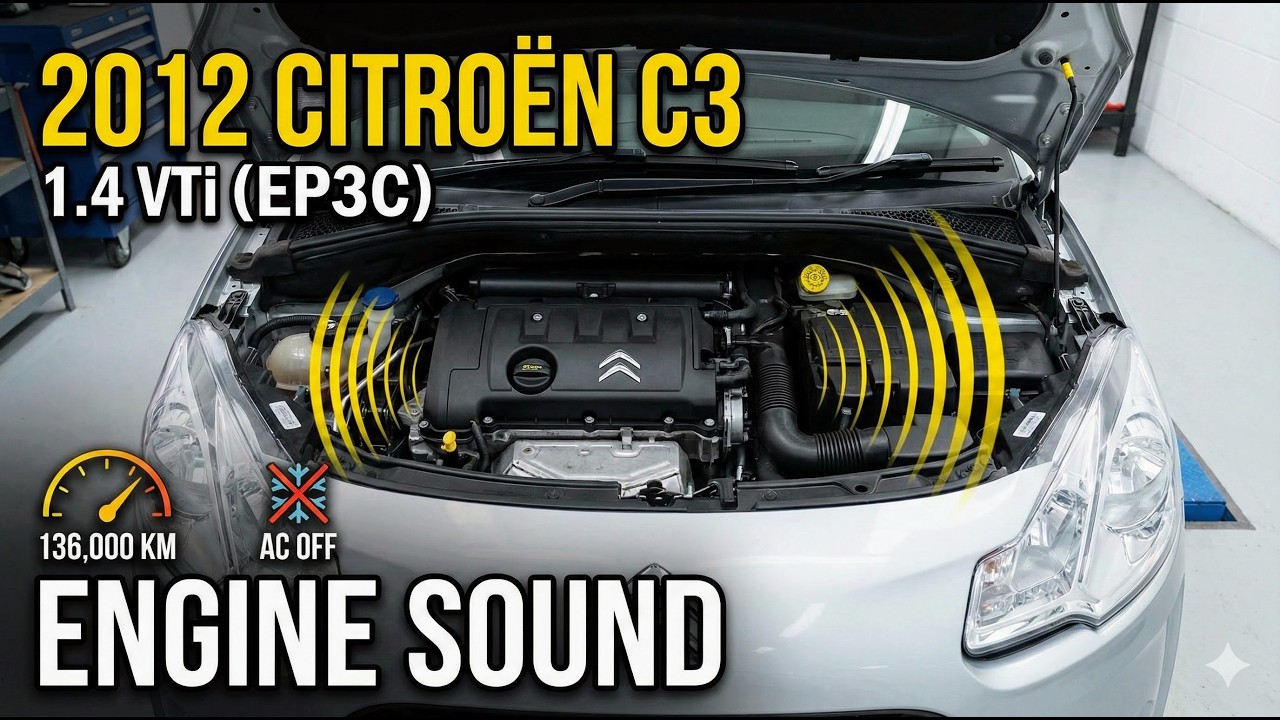 Звук двигателя 1.4 VTi (EP3C) пробег 136 000 км - Без кондиционера