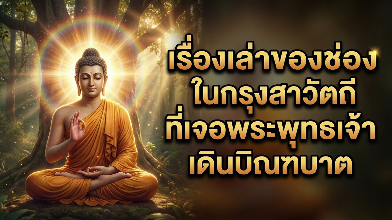 เรื่องเล่าของช่างทองในกรุงสาวัตถี ที่เจอพระพุทธเจ้าเดินบิณฑบาต | แสงแห่งธรรม