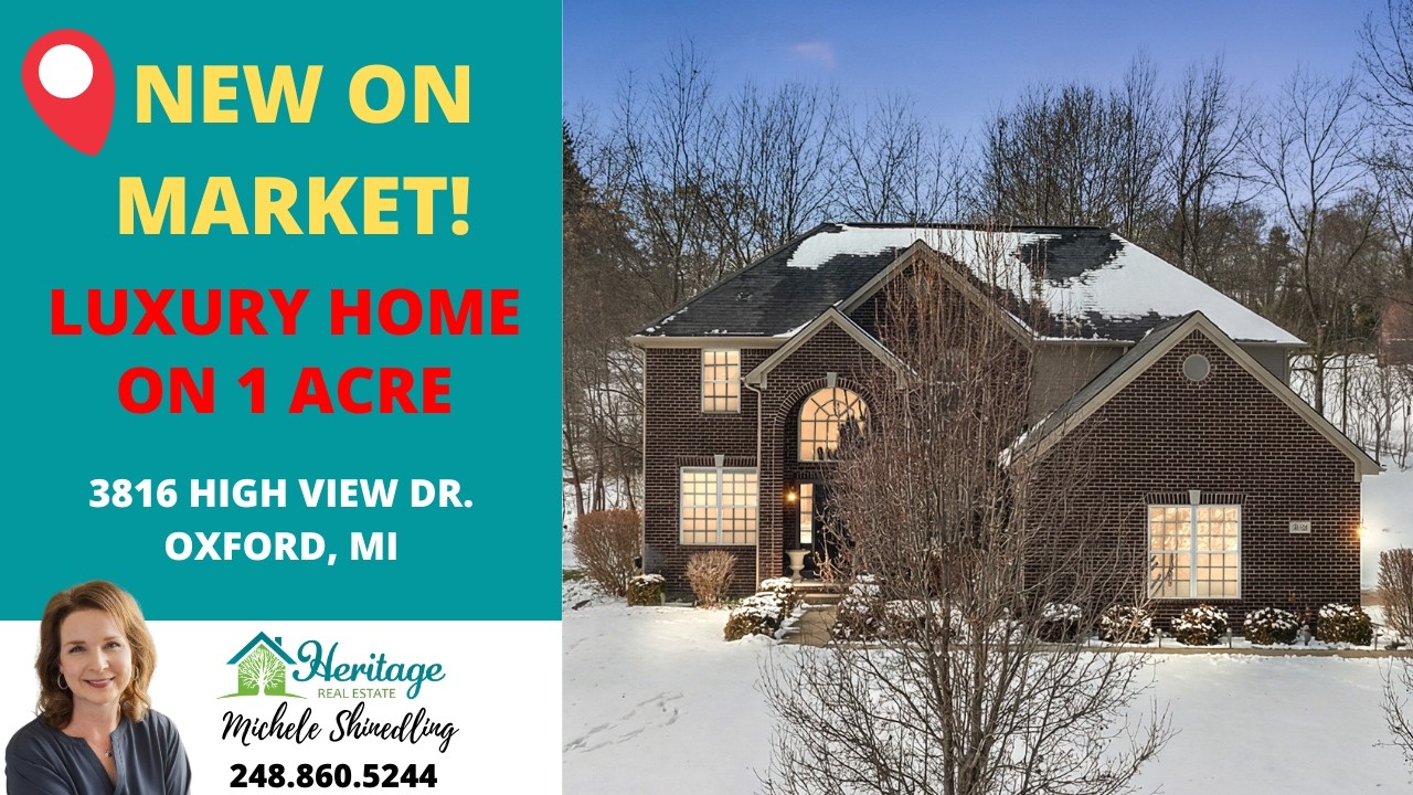 Modern Luxury Home Tour + Private  Acre + High End Finishes 3816 High View Dr. Oxford, MI