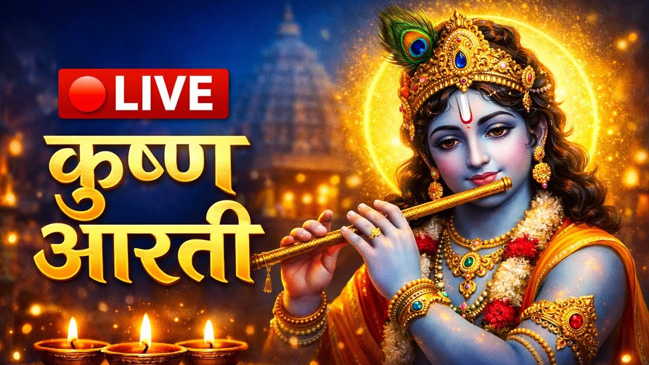 Krishna arti  live judiye arti se.