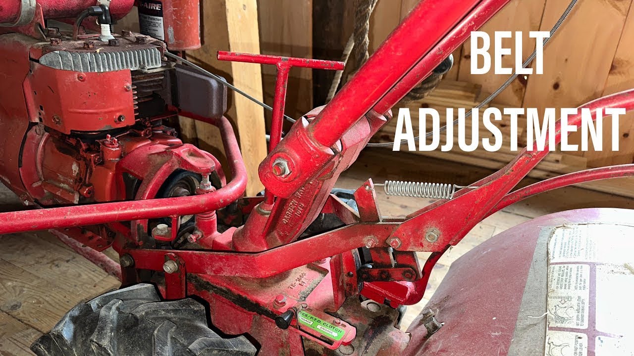 Troy Bilt Horse Tiller Drive Belt Adjustment