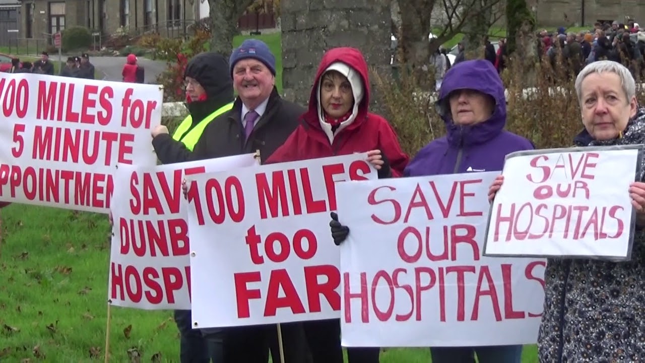 Hospitals protest in Thurso and Wick