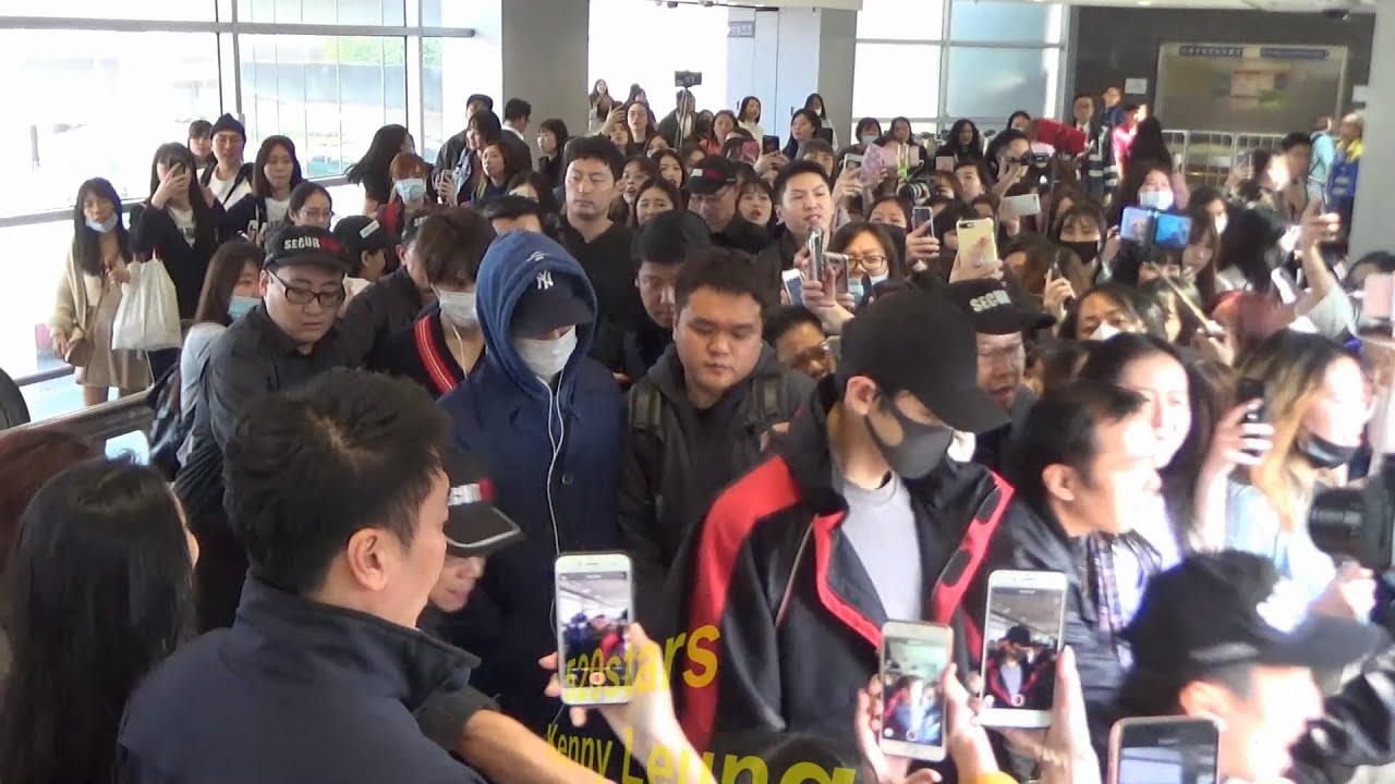 EXO (Chanyeol、KAI、Sehun) Hong Kong Airport Arrival 20180323