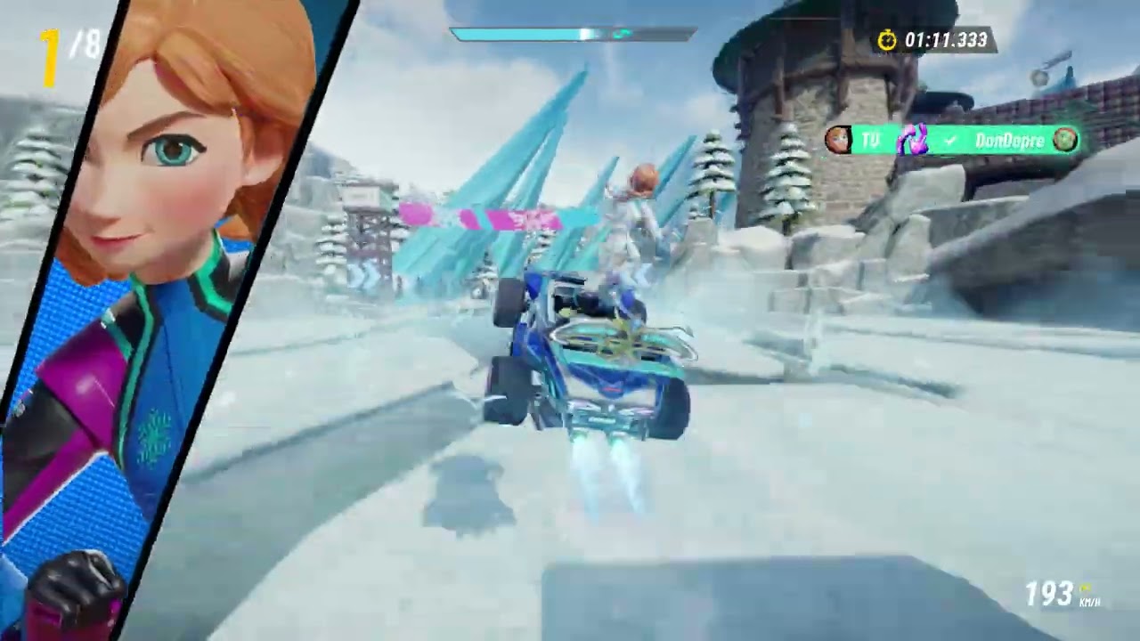 Disney Speedstorm Season 5 Characters Anna Gameplay HD