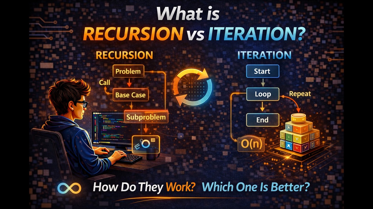 What is Recursion vs Iteration ?