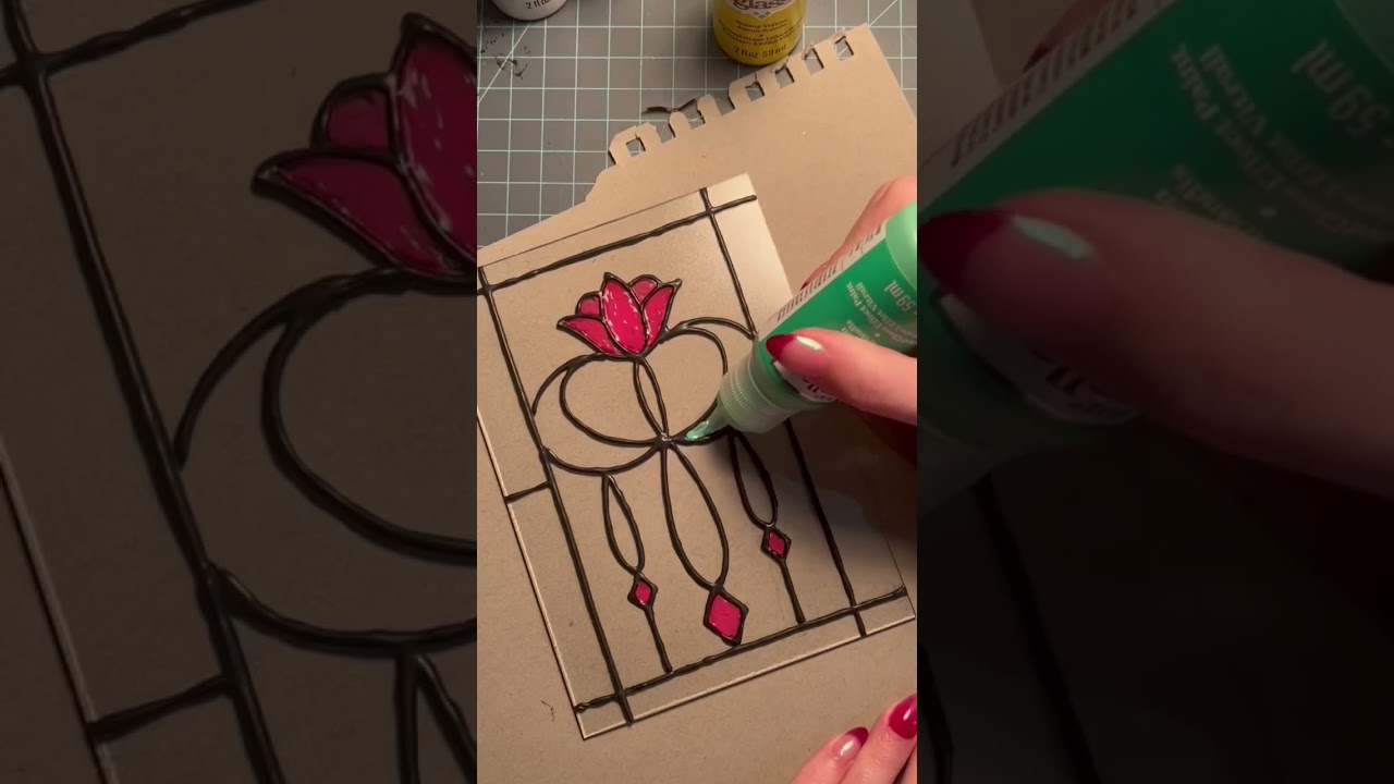 Искусственный витраж своими руками ✨ #витражи #декорсвоимируками #поделки #винтажныйдекор #галере...