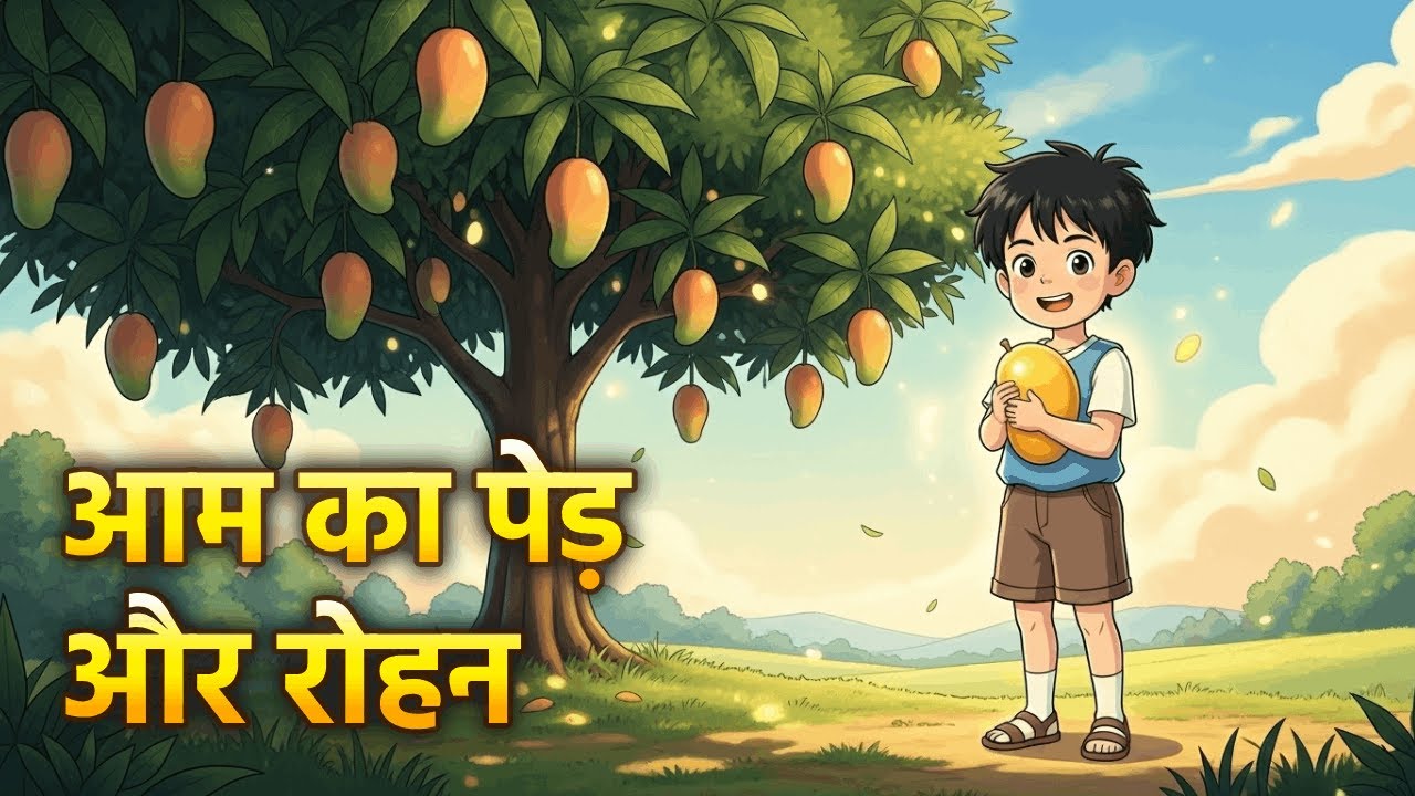 आम का पेड़ और रोहन | Rohan and The Mango Tree | Moral Story in Hindi | Kidz Kindle #ai #kidsstory