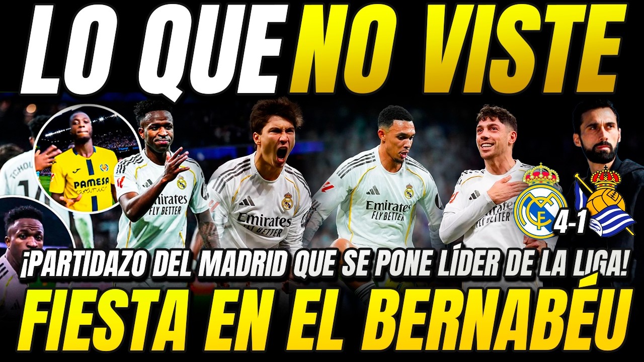 FIESTA TOTAL! LO QUE NO VISTE del REAL MADRID 4-1 REAL SOCIEDAD | BRUTAL TRENT y BESTIAL VINICIUS