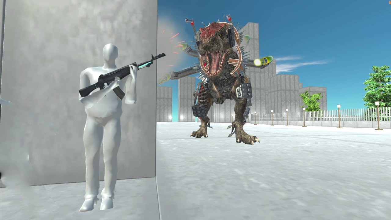 Battle in the city. Inside the flying bullets! FPS perspective! | Animal Revolt Battle Simulator