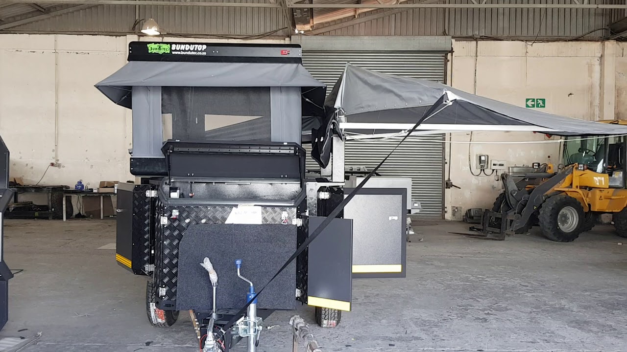 Bundutech awning and wing installation.