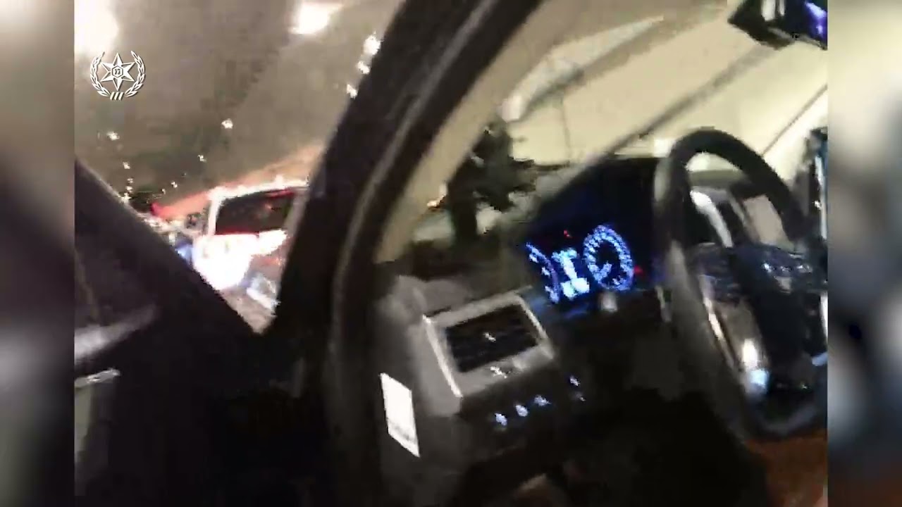 בכביש המנהרות רגע לפני הכניסה לכפר: כך נתפס גנב רכב פלשתיני (צילום: דוברות המשטרה)