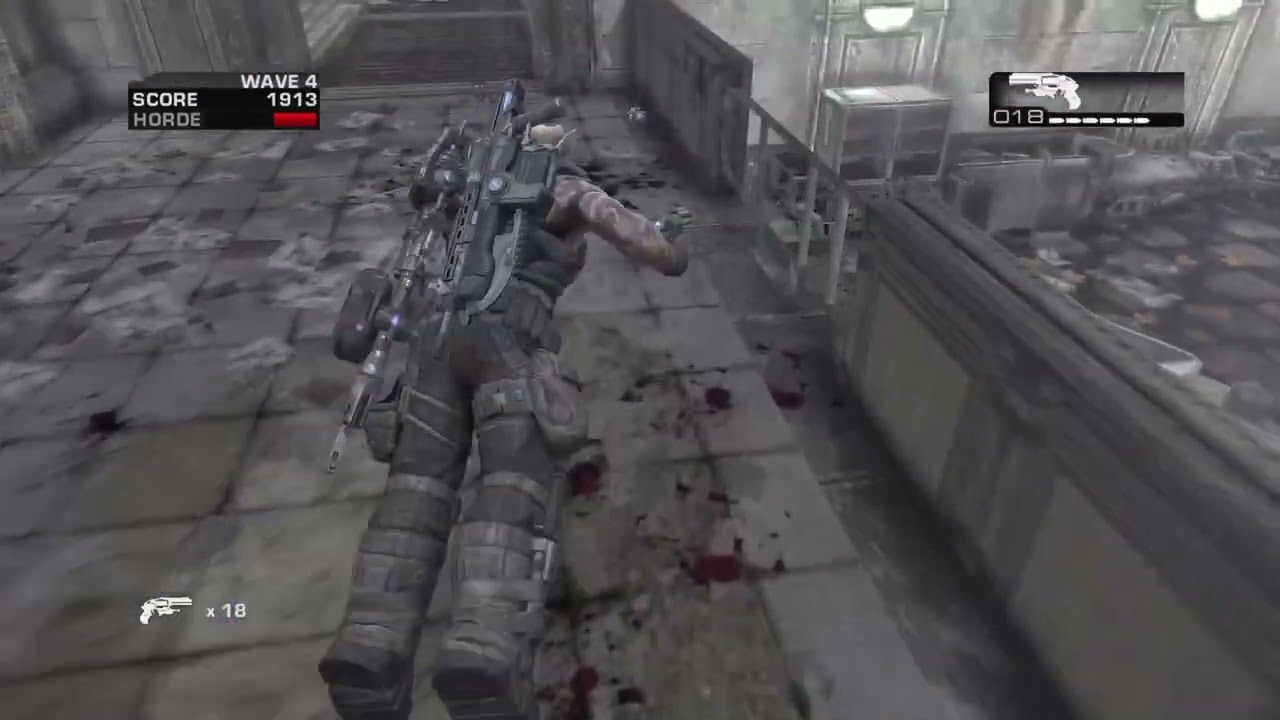 Gears of War 2 - insane horde with the boys but we didn't get to far tho