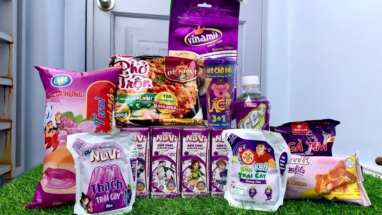 Purple Unboxing, 10 food and drinks