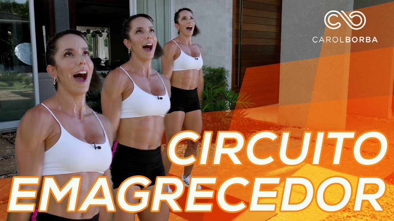 Circuito EMAGRECEDOR pra queimar gordura do corpo todo EM CASA - Carol Borba