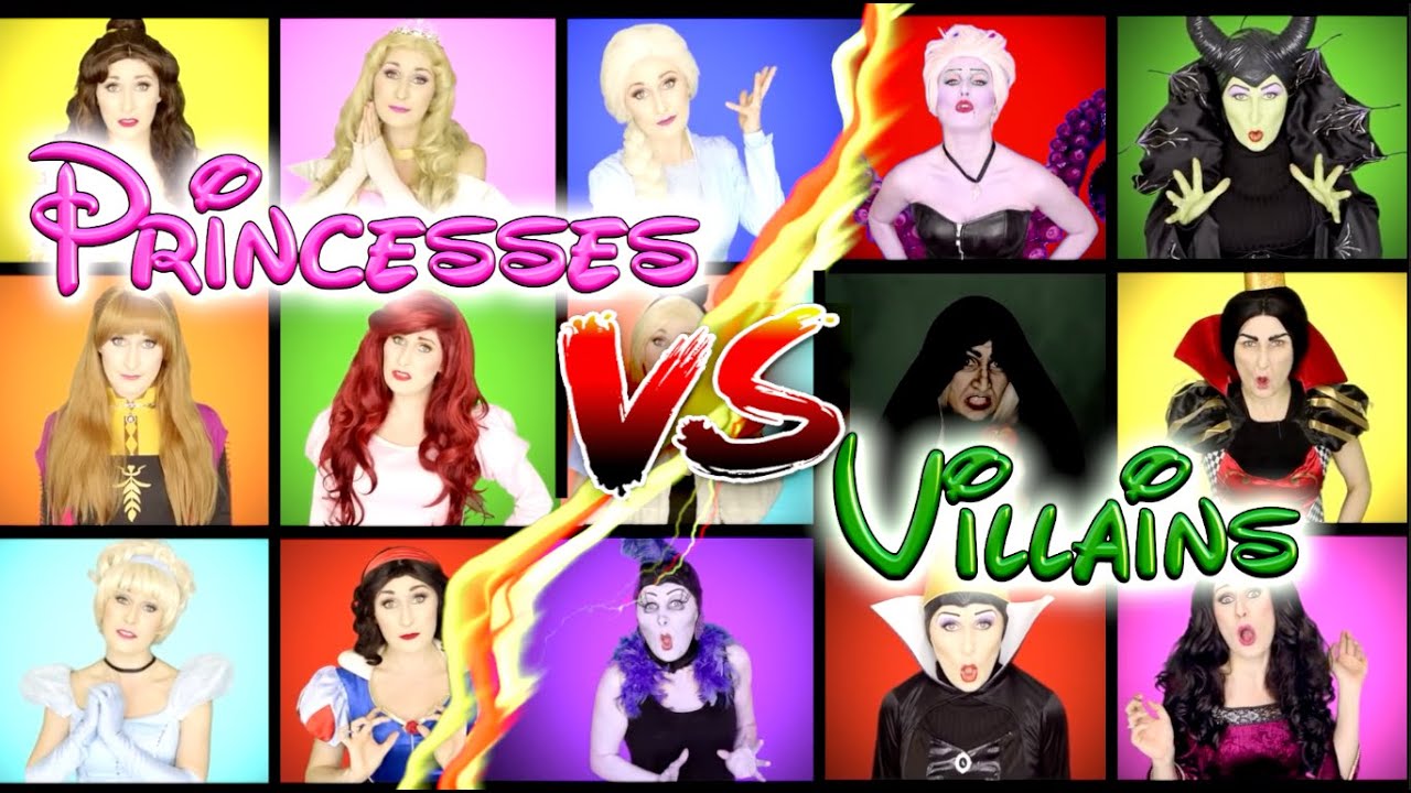 DISNEY PRINCESSES vs VILLAINS - 