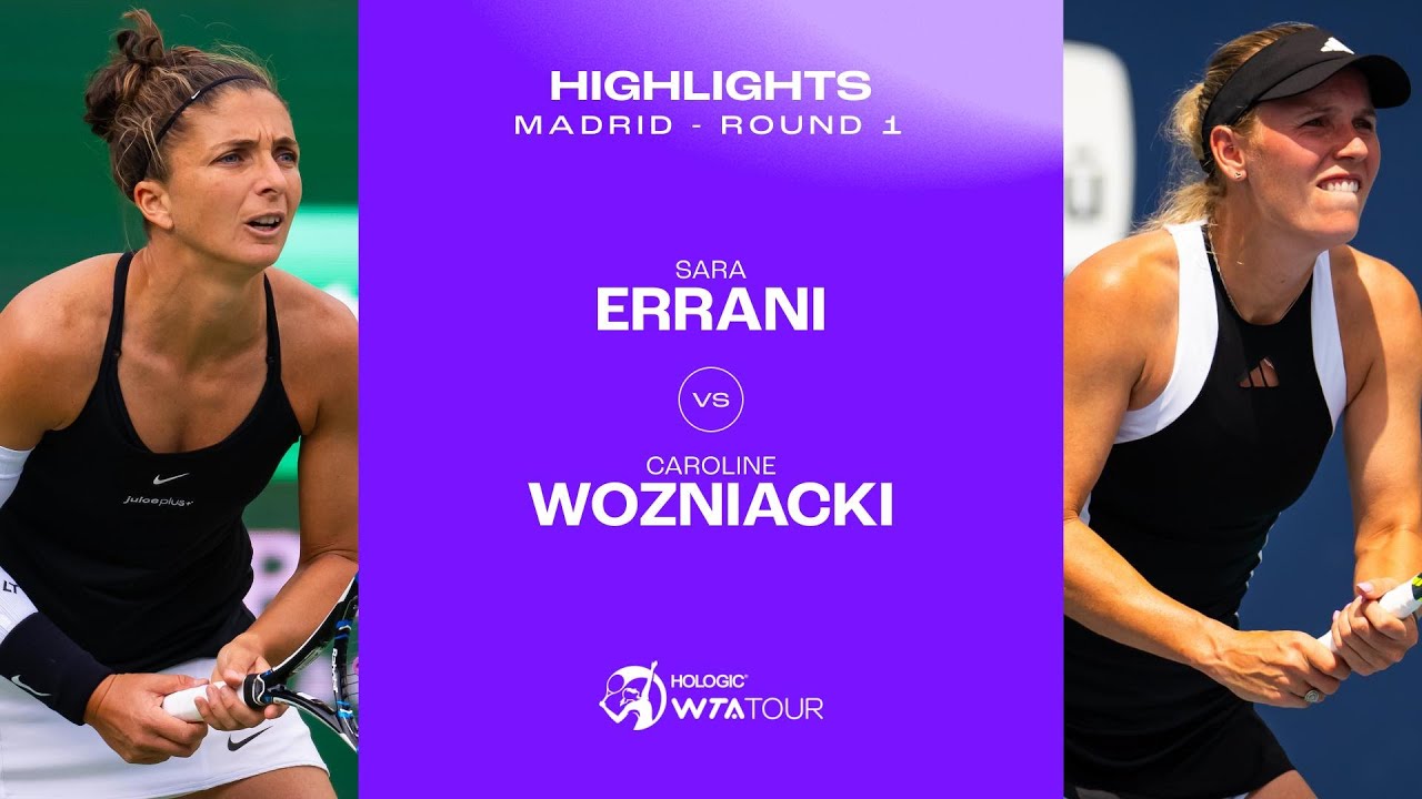 Sara Errani vs. Caroline Wozniacki | 2024 Madrid Round 1 | WTA Match Highlights