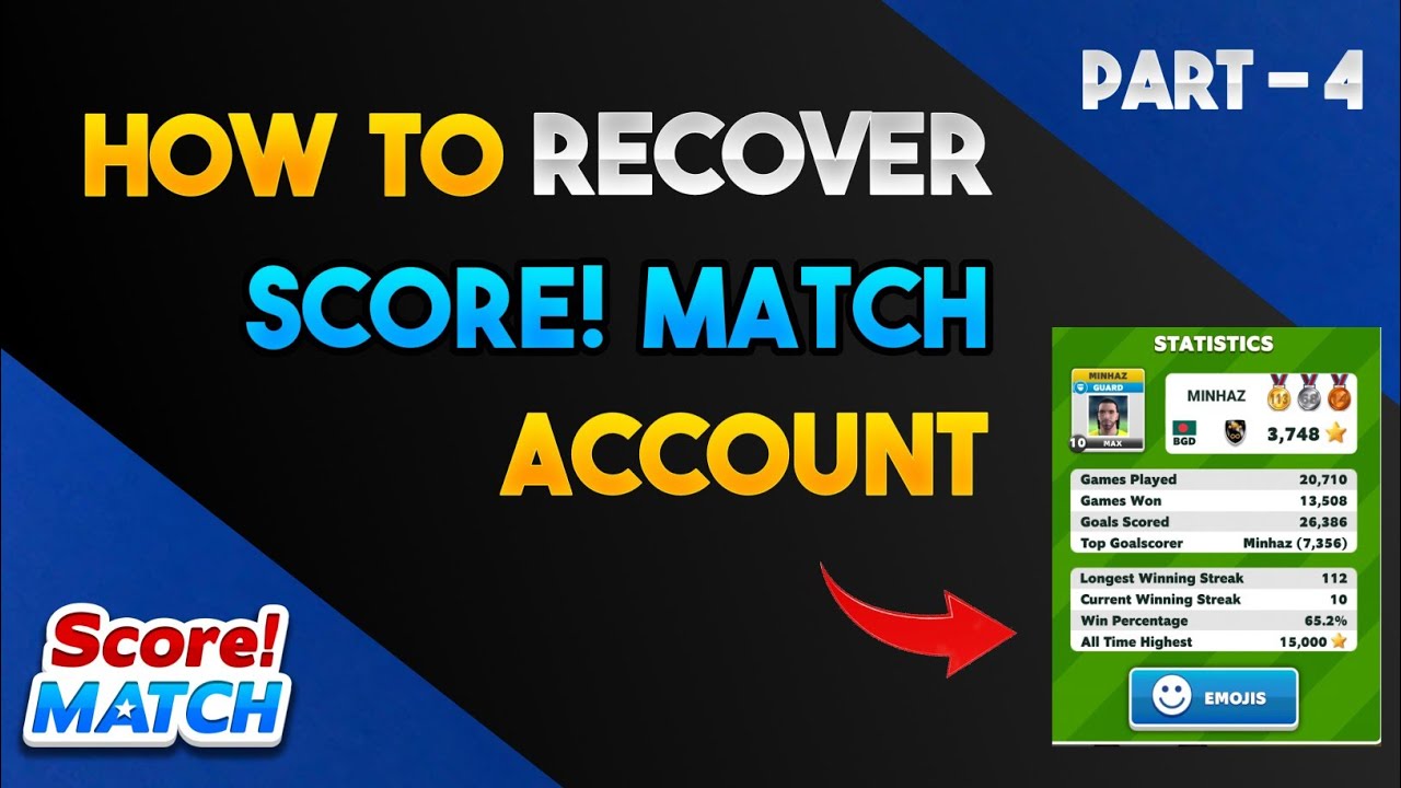 How To Recover Score! Match Account 😱 | Email To FTG | Submit The Request | Part - 4 🔥