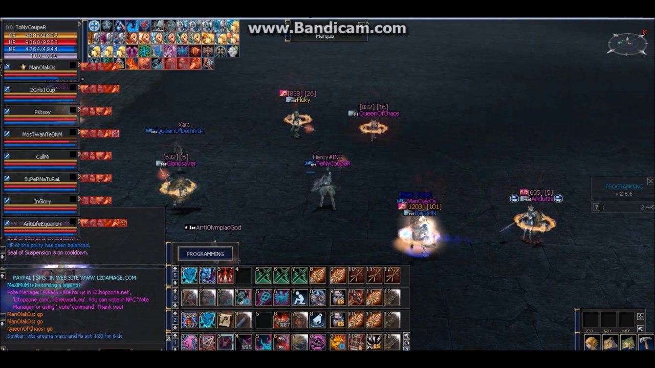 L2 DAMAGE NoMercyClan 9v9 time v.4