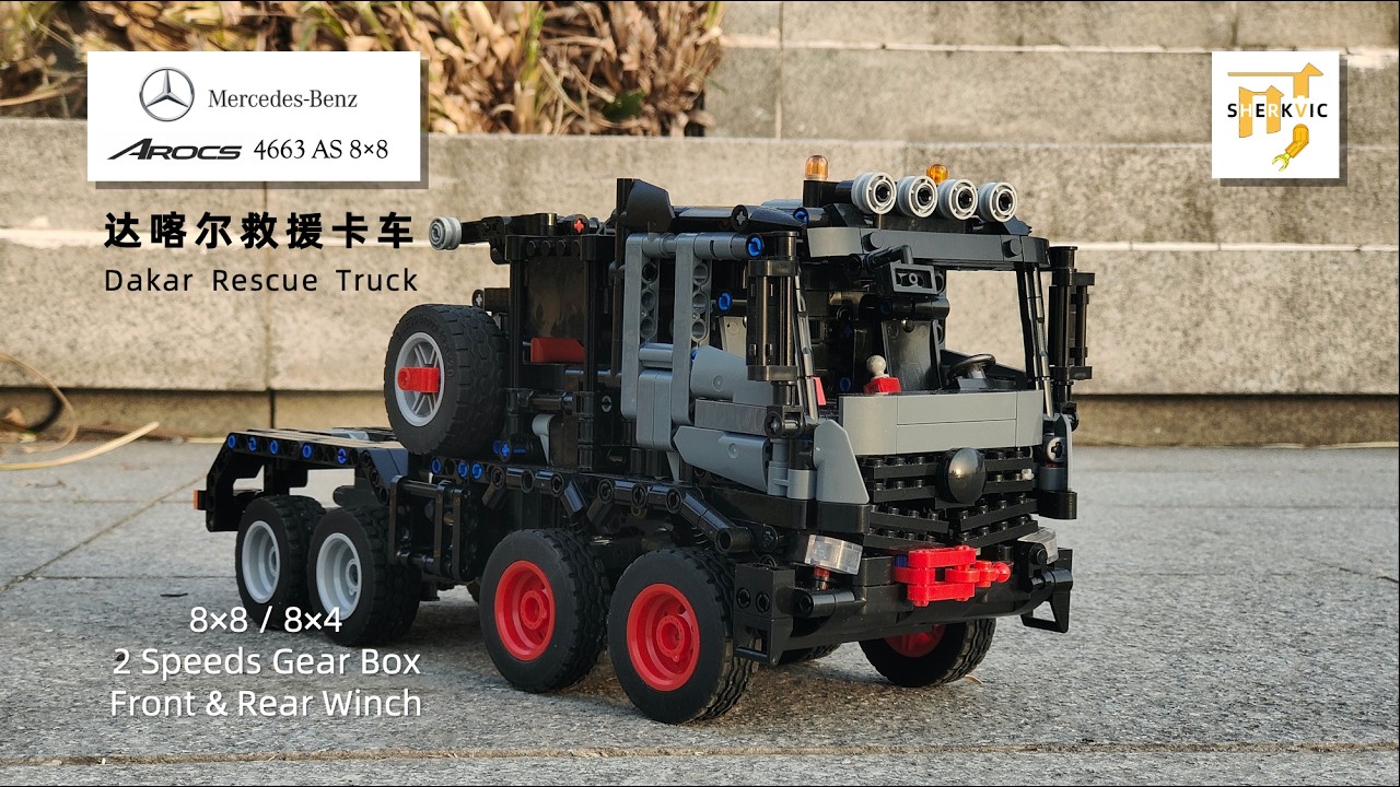Mercedes-Benz Arocs 4663 Dakar Rescue Truck LEGO MOC