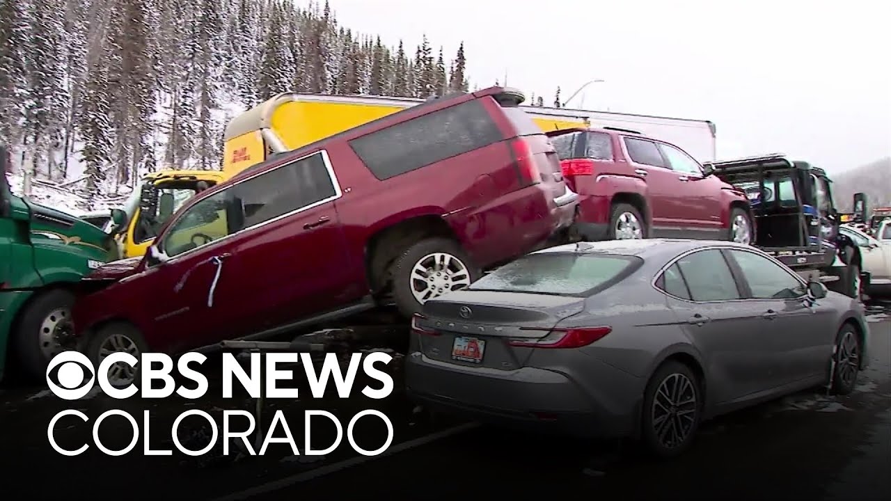 Interstate 70 back open after pileup involving dozens and dozens of crashed cars in Colorado