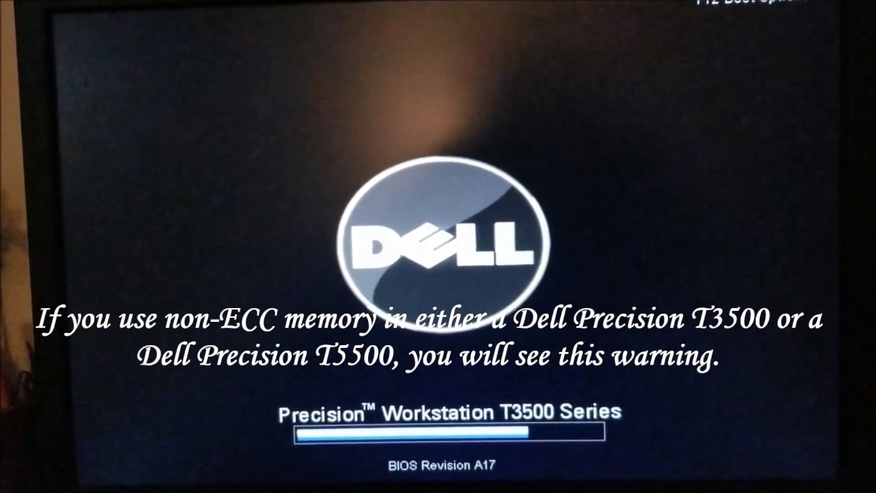 Dell Precision T3500/T5500 bypass (Non optimal memory population detected) message
