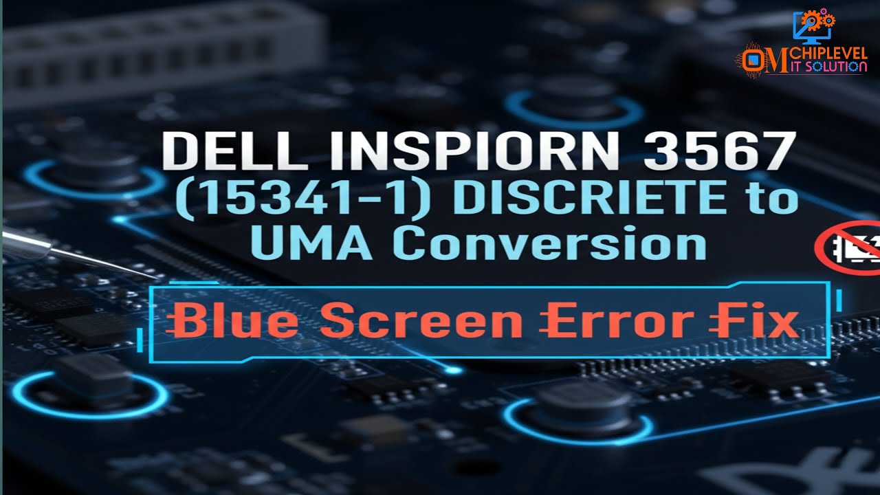 DELL INSPIRON 3567 (15341-1) DISCRETE в UMA-преобразование | Исправление ошибки синего экрана