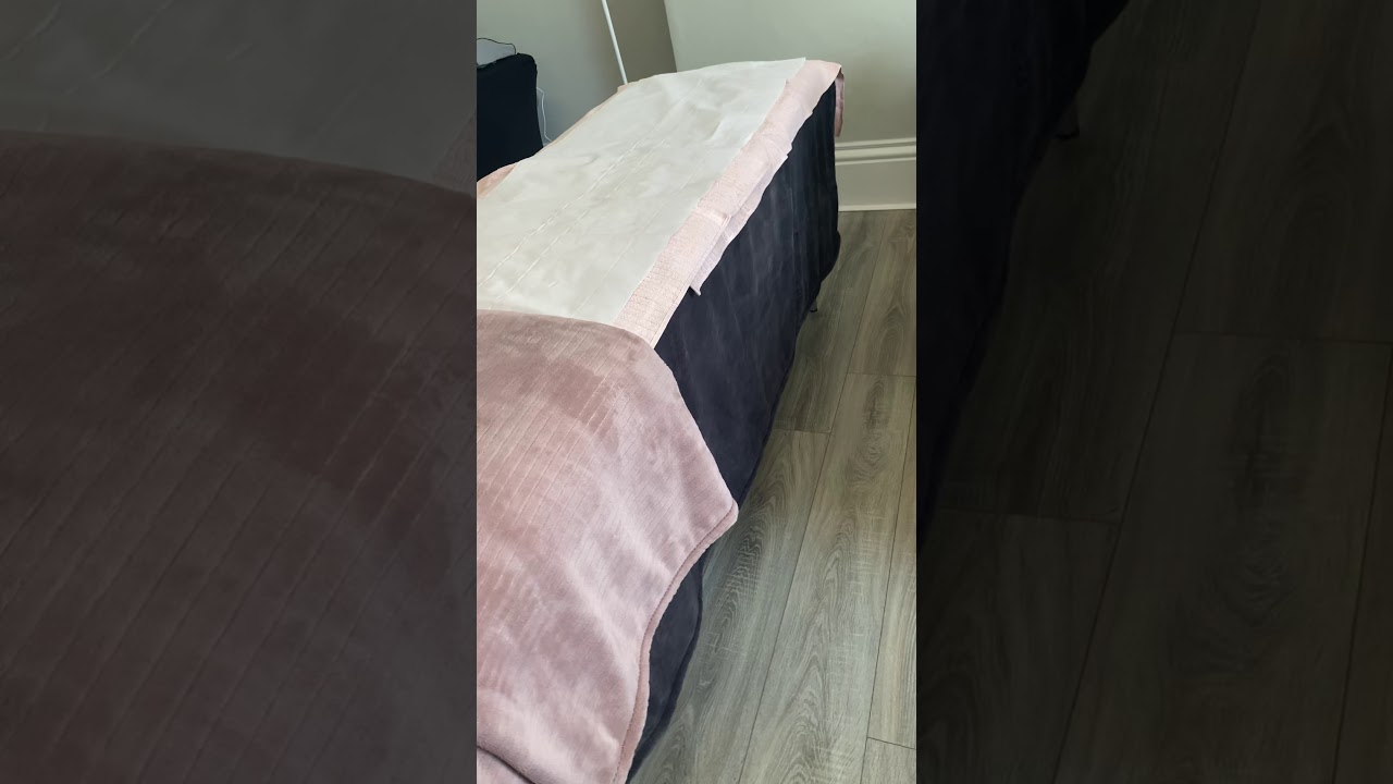 Facial bed set up