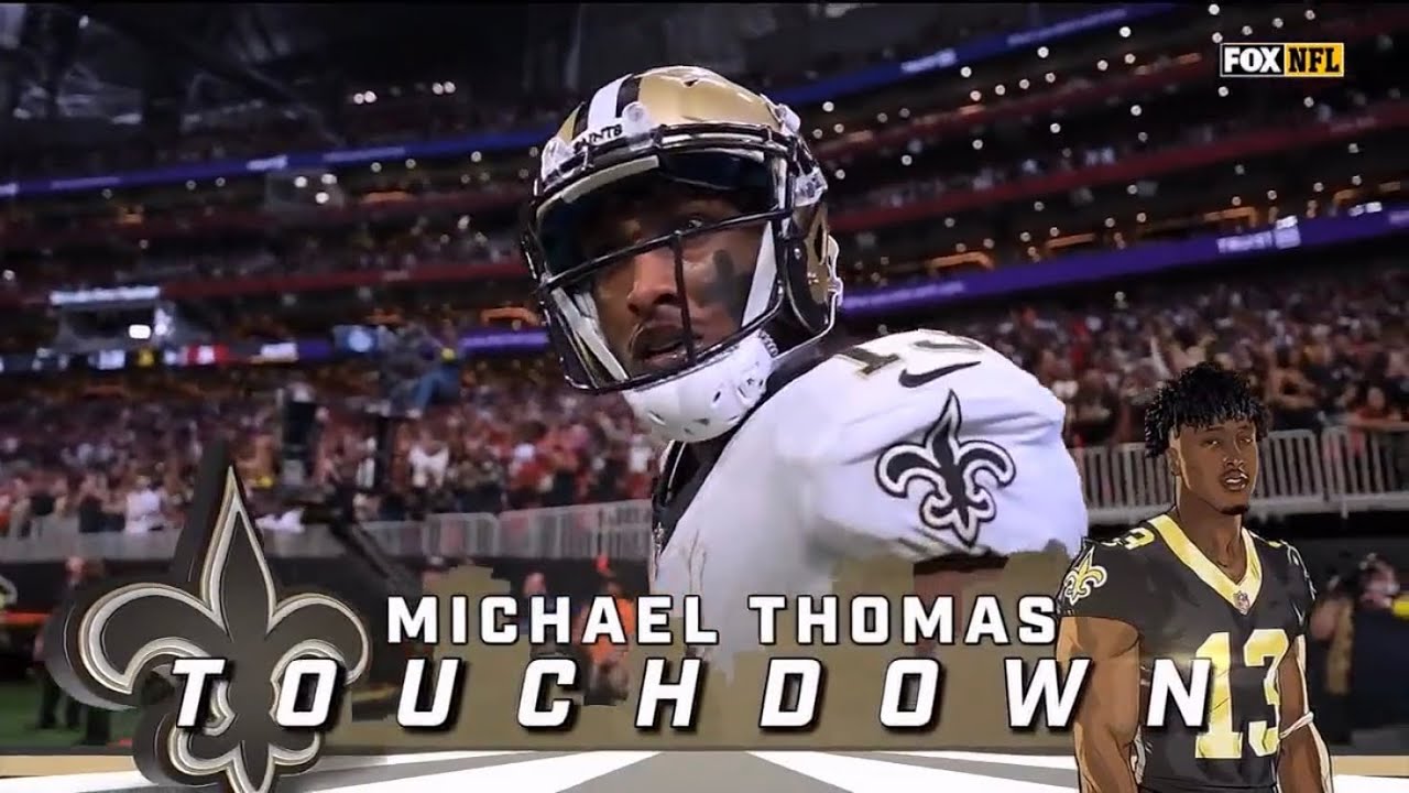 Michael Thomas HUGE 4th Quarter Week 1 vs Falcons | 5 Rec 57 YD 2 TD