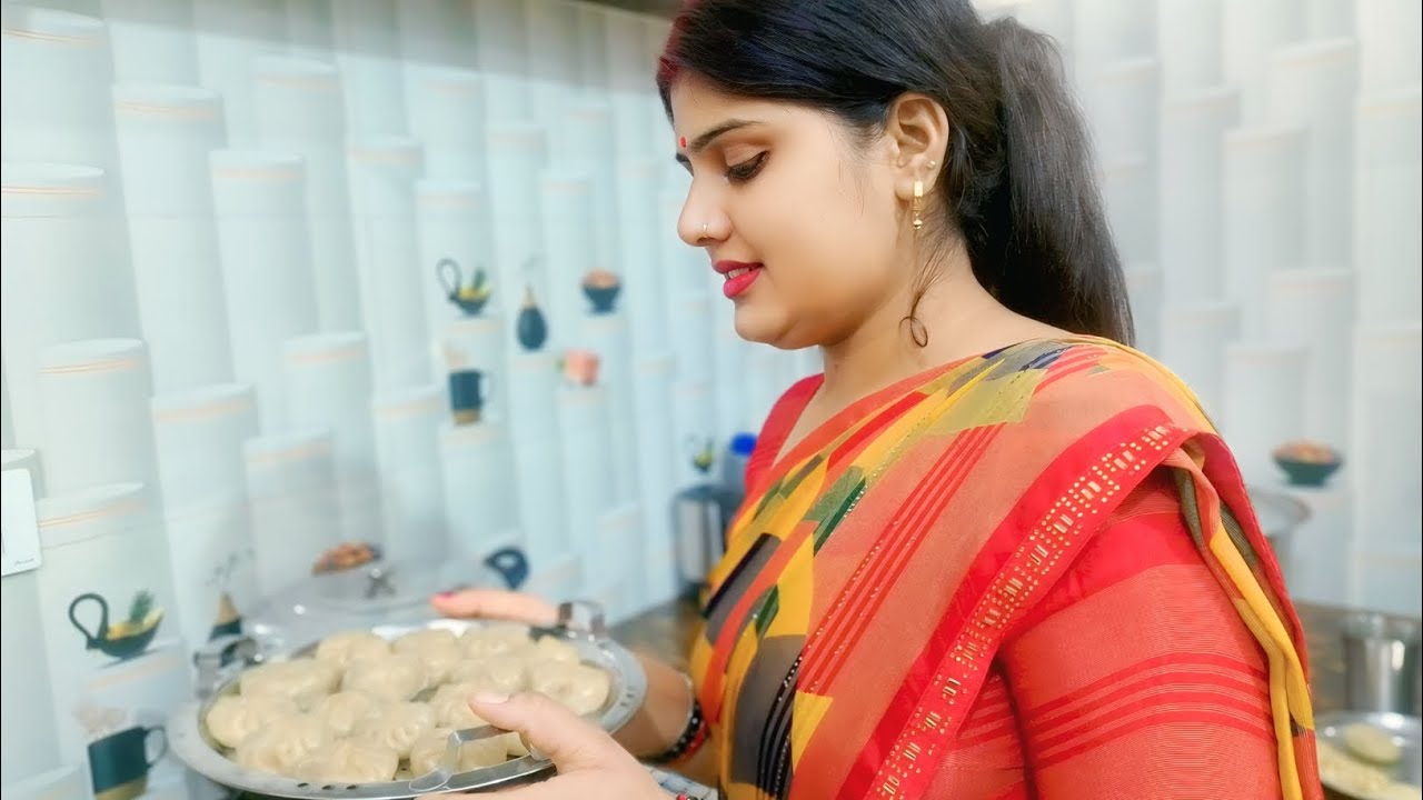 Family ke liye banae Garma garam momos 🥟🥟