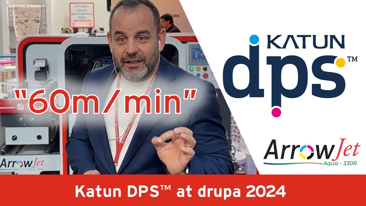 High-Resolution Inkjet Printing: ArrowJet Aqua 330R | Katun DPS® at drupa
