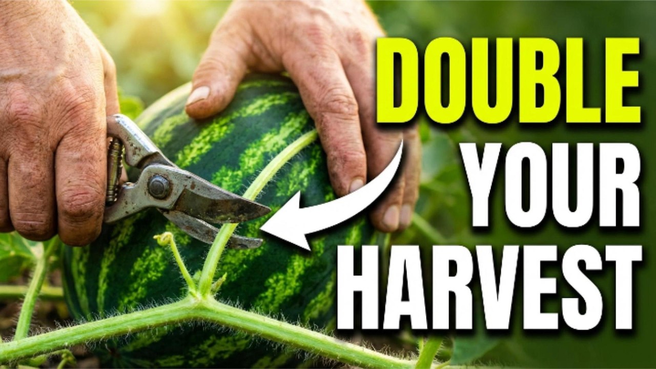 The Watermelon Pruning Trick That Doubles Your Harvest Overnight