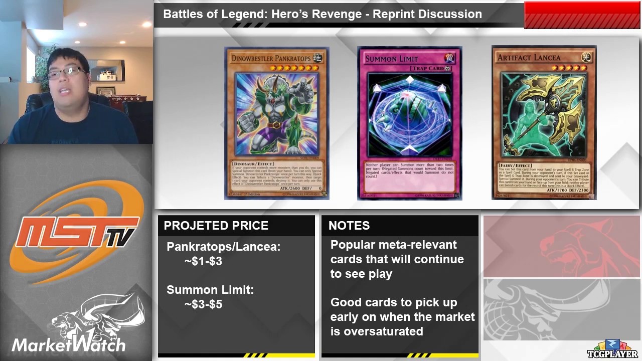 BATTLES OF LEGEND: HERO'S REVENGE - REPRINT VALUE DISCUSSION