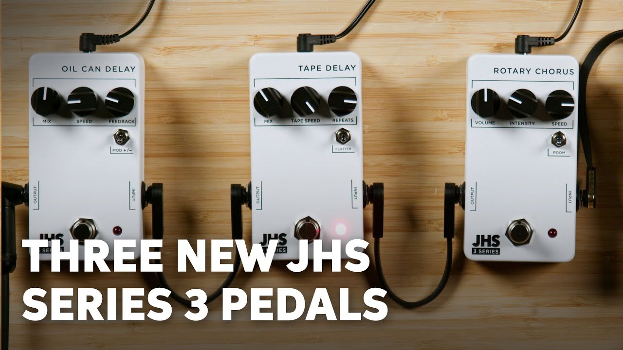 NEW JHS 3 Series Pedals Demo | Oil Can & Tape Delay Plus Rotary Chorus