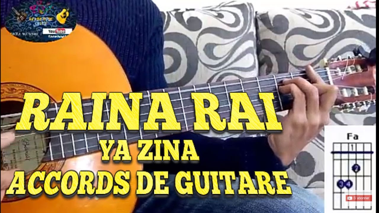 Raina rai:ya zina  leçon de guitare(cover) راينة راي: يا الزينة