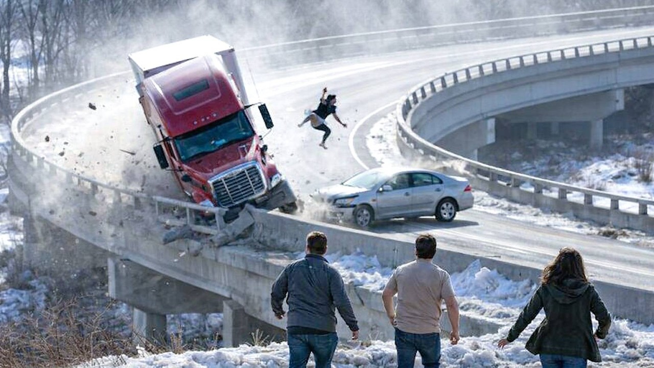Extreme Winter Trucks & Heavy Equipment Struggles | When Ice, Snow and Gravity Take Control