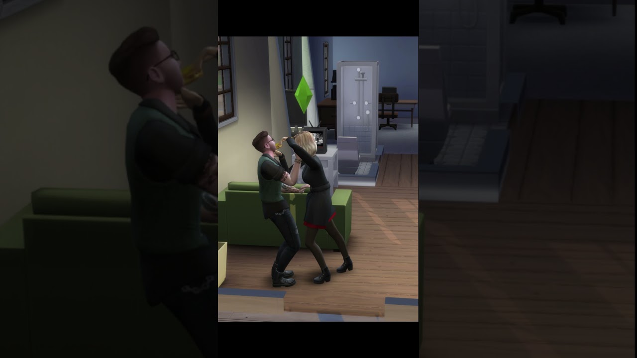 WHEN YOUR SIM DIES BUT FORGET TO TURN OFF THE TV - The Sims 4 Extreme Violence Mod // #shorts