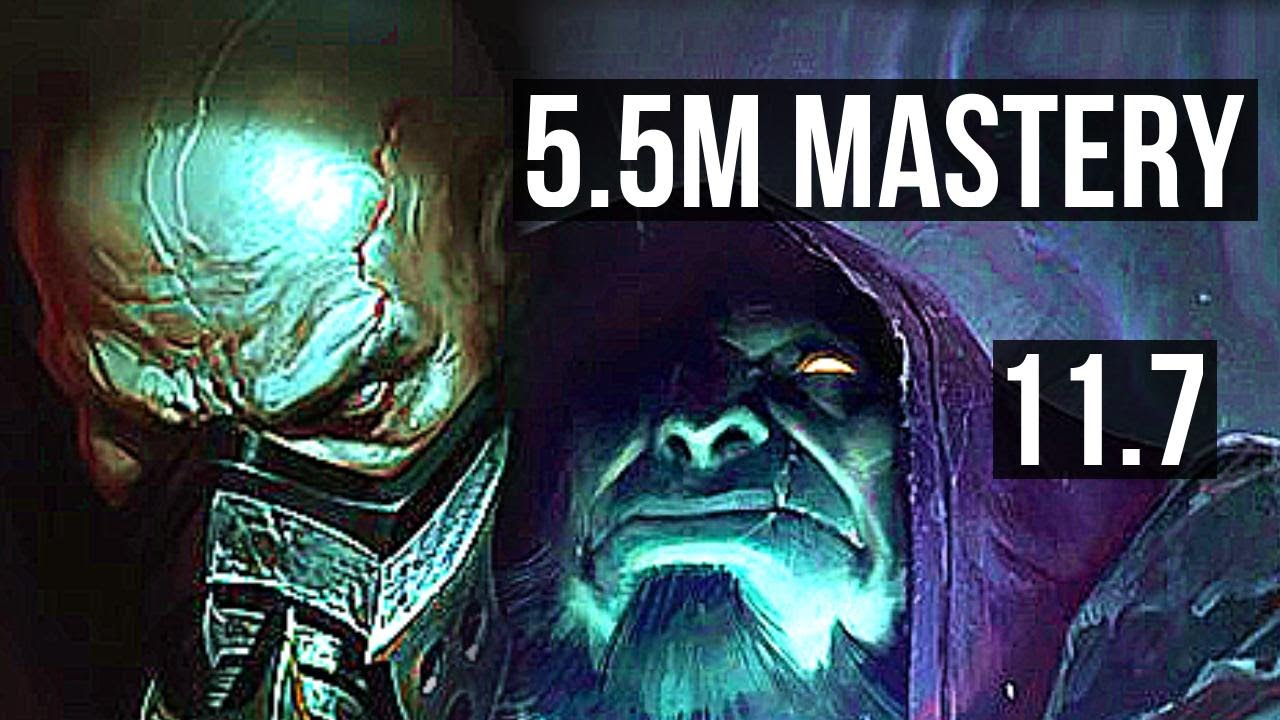 URGOT vs YORICK (TOP) | 5.5M mastery, 6/1/7, 1800+ games | BR Diamond | v11.7