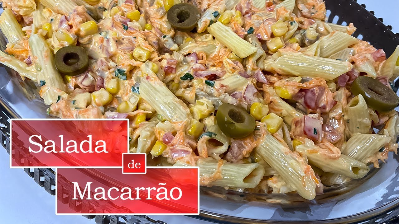 Essa SALADA DE MACARRÃO fica PERFEITA nos Dias Quentes 😍